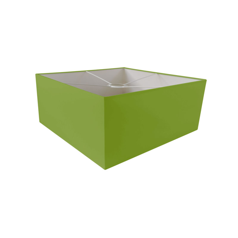 Esa 1 - Light Square/Rectangle Pendant, 27cm H x 45cm W x 45cm D, Green