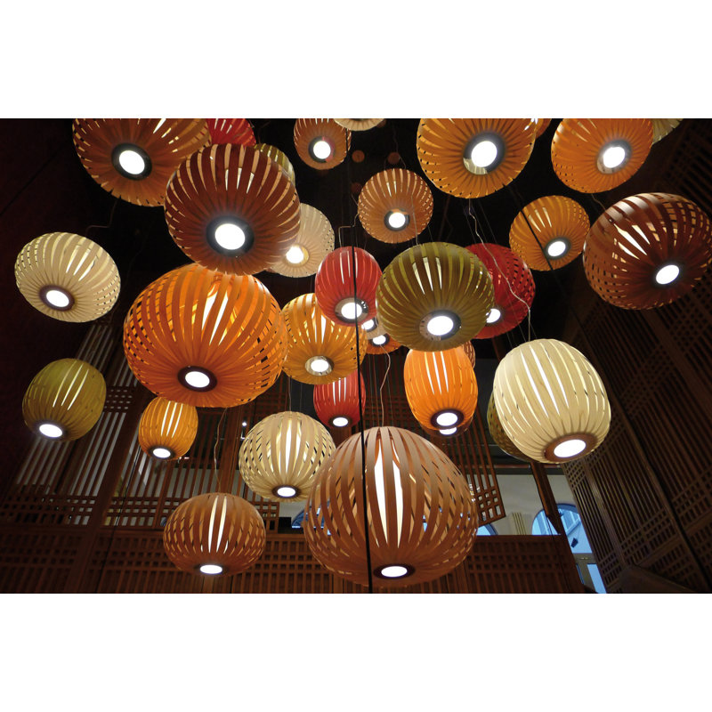 Popy Suspension Light - Small - E26 Base - Sea Blue, E26/Medium, 16.9" H x 24.8" W x 24.8" D, Sea Blue