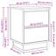 Bedside Cabinet With Drawer 2 Pcs 39 X 34.5 X 50 Cm-1630674928
