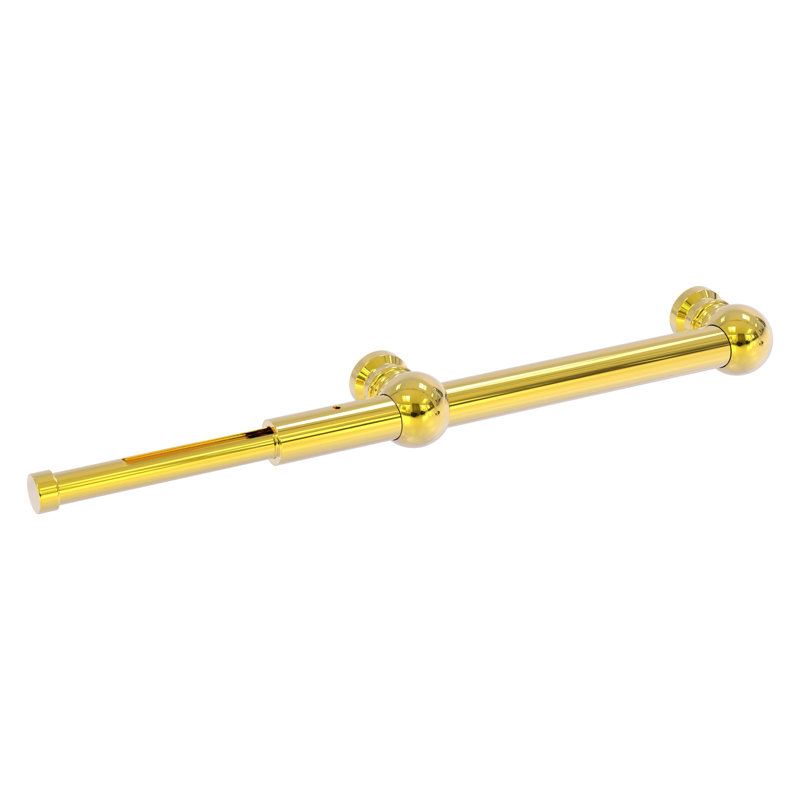 Tige de valet extensible de style traditionnel, Laiton poli