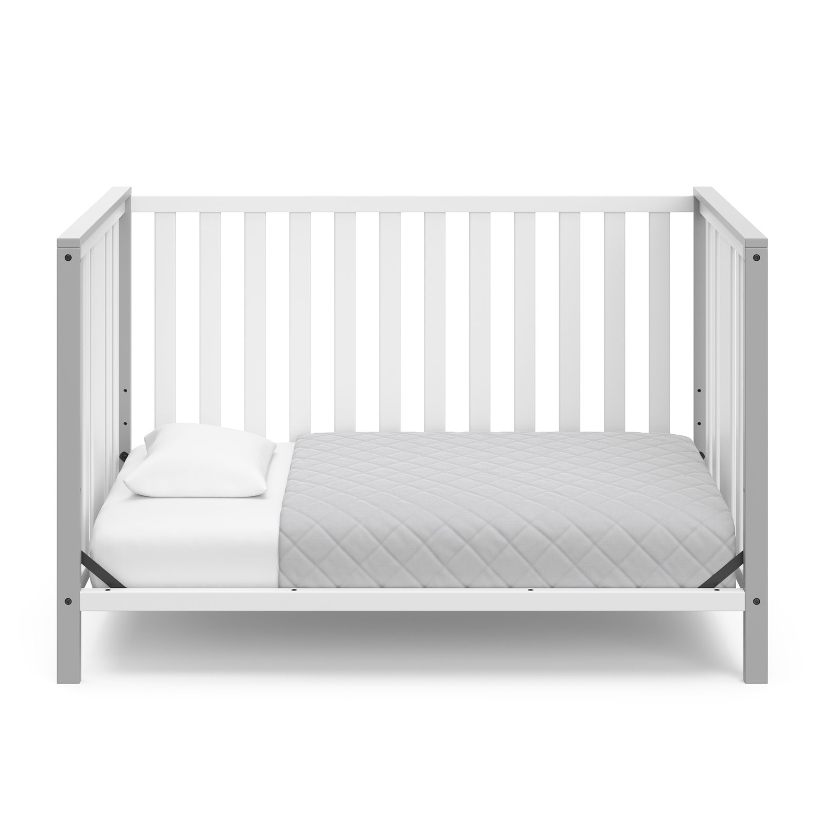 Modern Pacific 2-Piece Nursery Furniture Set, White/Gray