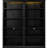 Modern 5 Bookcase With Led , Solid Wood, , Adjustable Shelves, Black For Eraser Storage Home Office Suite, Wood Frame, Board, Pen