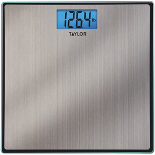 Taylor Digital 440 lb Capacity Bathroom Scale Farmhouse Wood