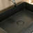 19.68'' Concrete Vessel Rectangular Modern Dark Gray With Patterns Bathroom Sink-1803264245