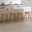 Tabouret de comptoir en bois massif avec repose-pieds H 24,25 po-872268219