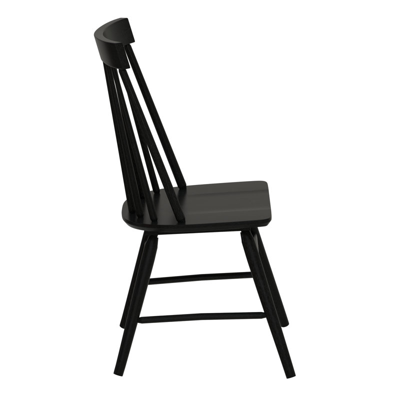 Ensemble de salle à manger 5 pièces avec table et 4 chaises, Noir, Brun