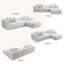 Canapé modulaire à compression à profil bas de 2 pièces avec siège capitonné et ensemble de chaises capitonnées 107,9 "Boneless, sans assemblage requis-875163489