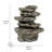 Resin Stone Multi-Level Fountain with LED Light