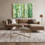 Toile hawaïenne en bambou, art mural beige sur toile-1965963657