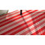 Renley Ticking Stripe Red/Ivory Handwoven Indoor/Outdoor Rug-744626817