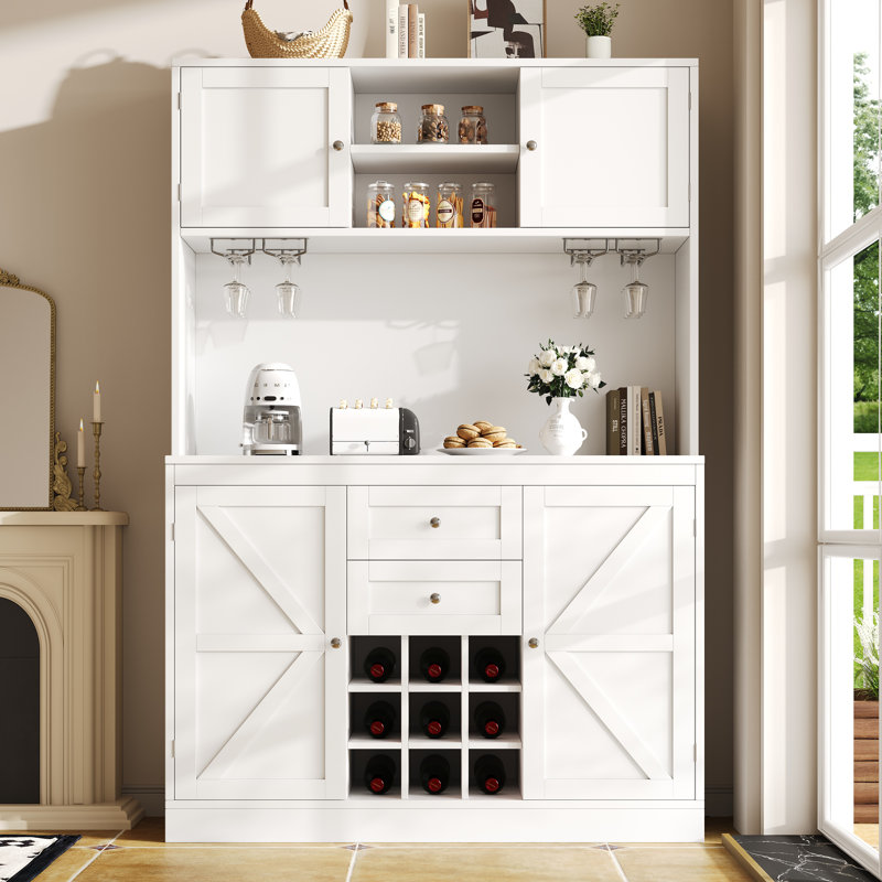 188cm Kitchen Pantry, White