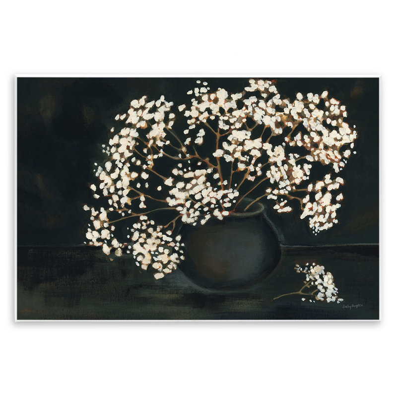 «Baby's Breath on Black» par Haley Knighten, H 10 po x l 15 po