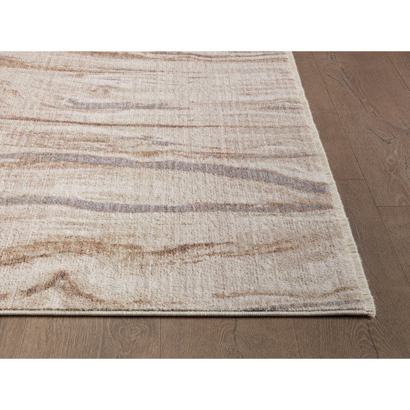 Tapis performance tissé à la machine Adele - ivoire / beige - 7 pi 10 po x 9 pi 10 po, 7 pi 10 po x 9 pi 10 po