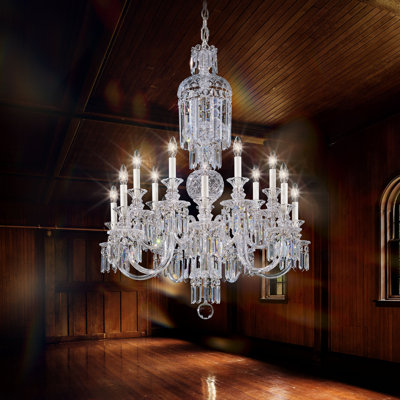 Fairfax 14 - Light Glass Dimmable Classic / Traditional Chandelier