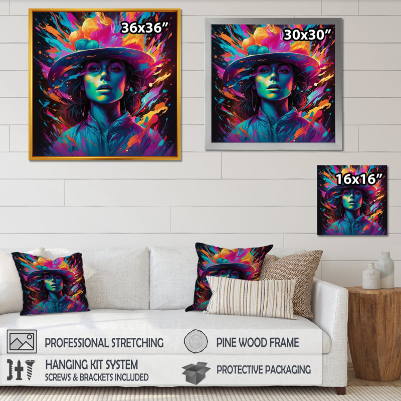 " Artistic Darkness ", Gold Framed, 30" H x 30" W x 1" D
