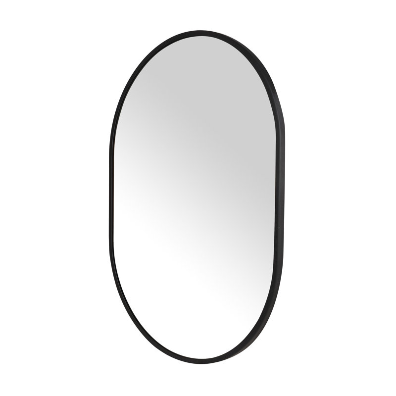 Miroir mural ovale en métal, 48 po x 36 po