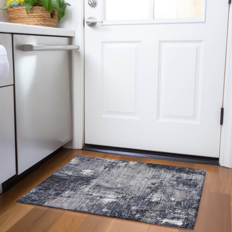 Premium Machine Washable Natoma AMF989 Abstract Rug, Rectangle 1 pi 8 po x 2 pi 6 po