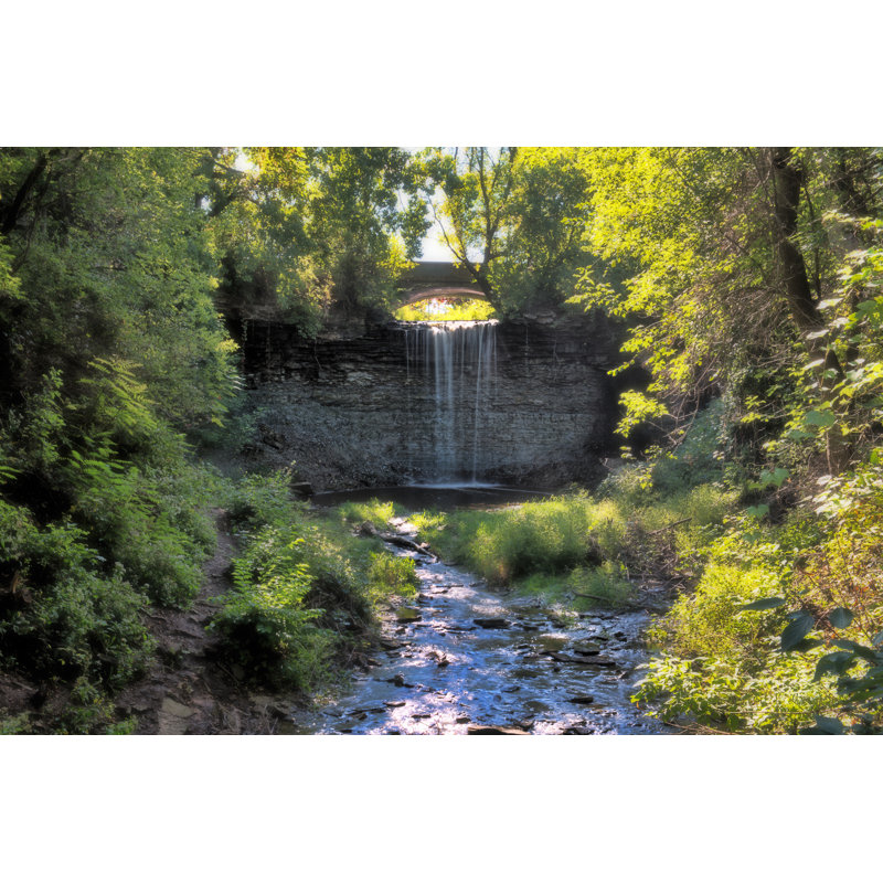 Wequiock Waterfall - Wrapped Canvas Print, 30cm H x 46cm W x 3.8cm D