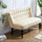 Compact Sofas, Polyester and Wood Retro Tufted Loveseat for Home