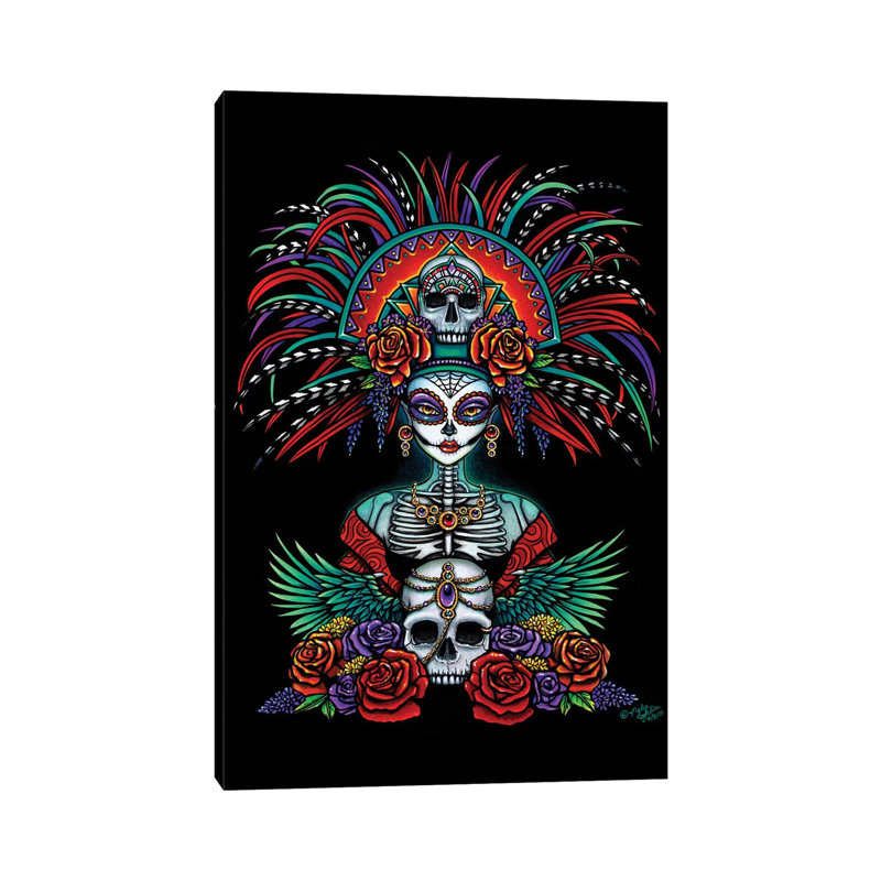 Beautiful Bones by Myka Jelina - Wrapped Canvas Painting, 101.6cm H x 66.04cm W x 1.9cm D