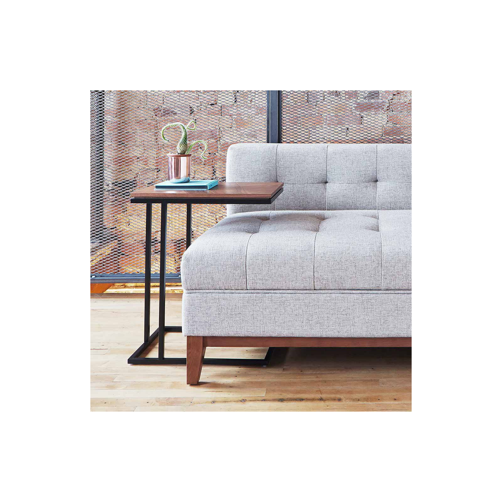 Tobias End Table, Walnut