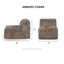 Canapé d'angle modulaire 6 pièces pour salon, lit de jour couleur taupe, fausse fourrure, mousse haute densité compressée, fauteuils sans accoudoirs, pouf-1630154582