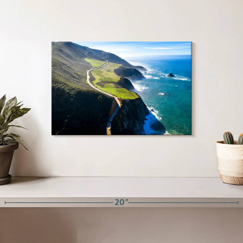 Gillard Pacific Coast Highway Cliff, H 8 po x l 12 po