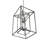 25" Square Kitzi Box Pendant