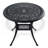 3-Piece Set Of All-Weather Cast Aluminum Dining Furniture Set With Black Frame-2124261090