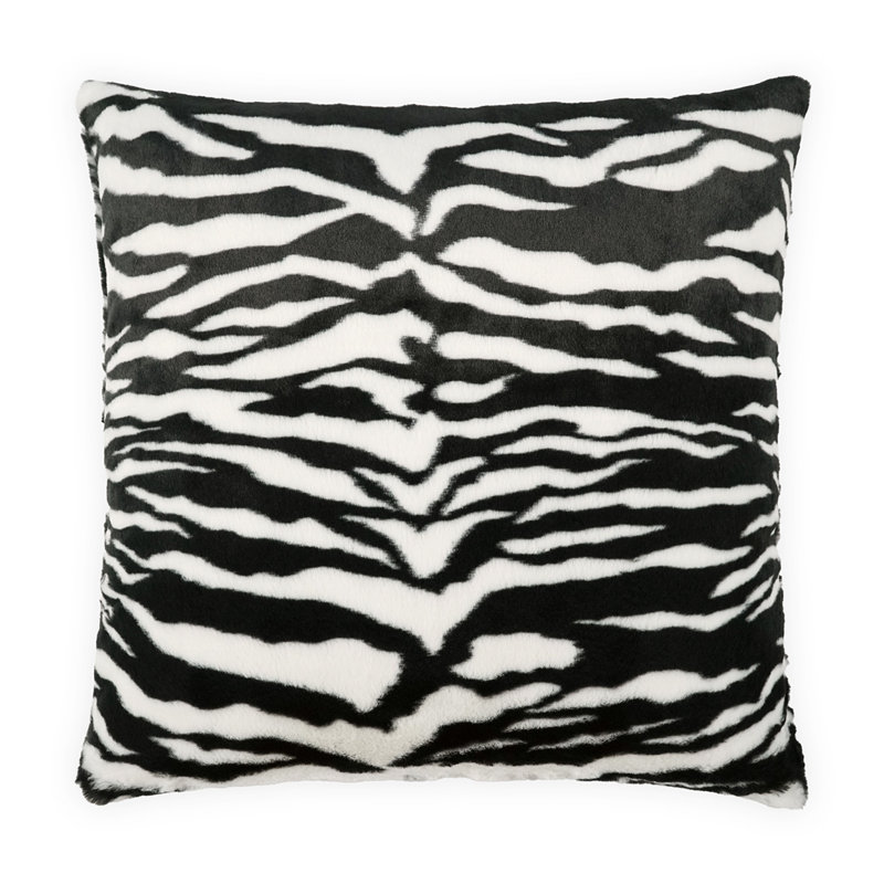 Getti Square Pillow Cover & Insert, Square 20", Zebra