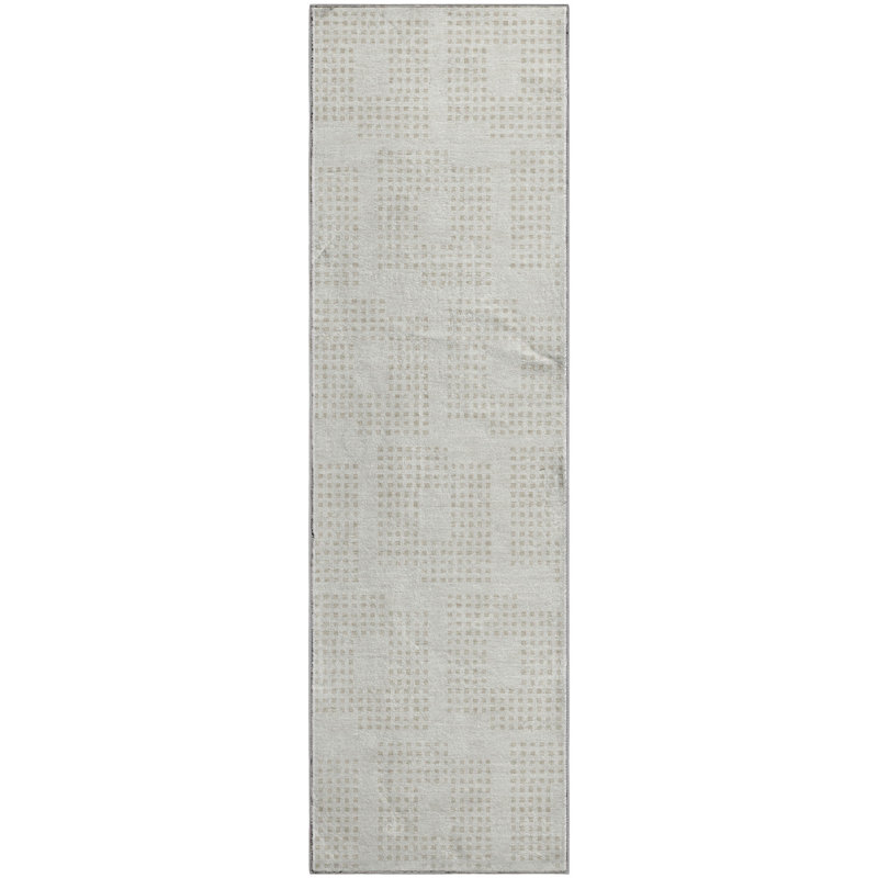 Premium Machine Washable Prisco Ivory Rug, Runner 2'3" x 7'6"