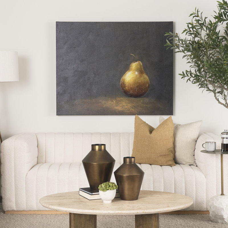 Toile texturée «Lonely Pear a Hand», Lonely Pear, 50.0L x 3.0W x 40.0H
