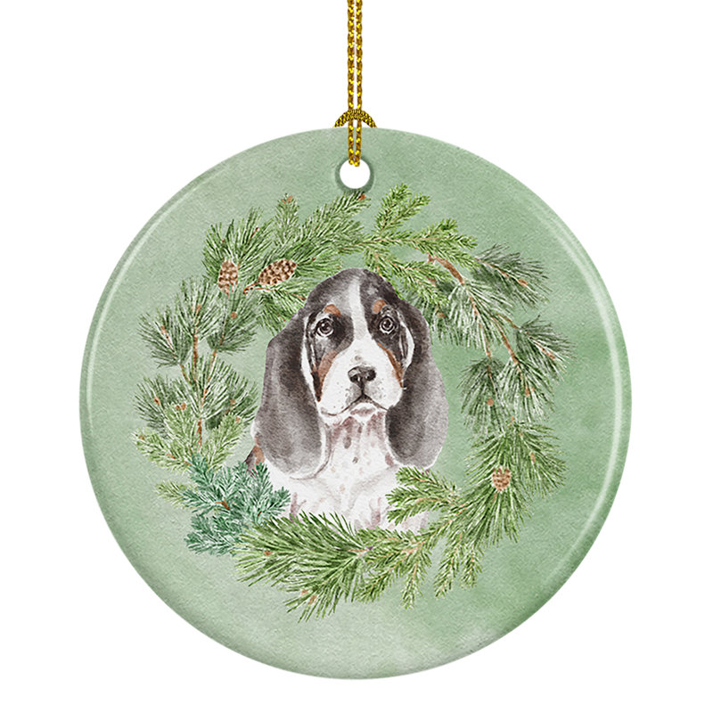 Figurine décorative à suspendre, Basset hound