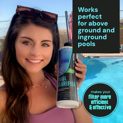 Clarificateur ultime pour piscine naturelle - un moyen écologique d'obtenir une eau de piscine claire en éliminant l'eau de piscine nuageuse - Produits chimiques naturels pour piscine AquaDoc