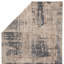Tapis gris noué à la main Dourch-46349049