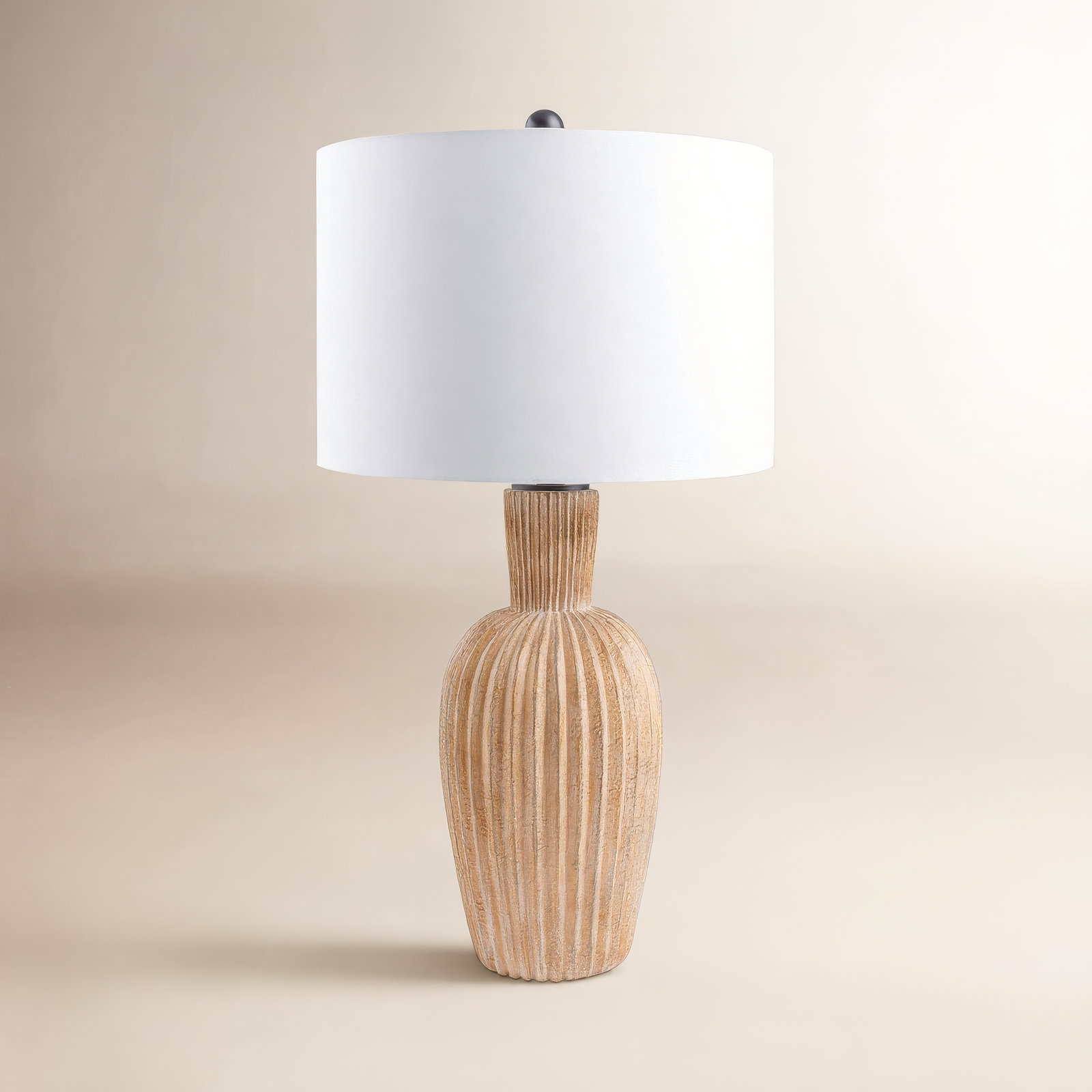 Quinta Resin Table Lamp, Beige
