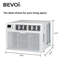 Bevoi 15,000 Btu Easycool Window Air Conditioner With Remote 115v In White