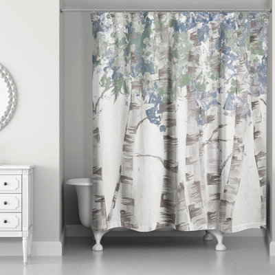 Birch Trees Shower Curtain