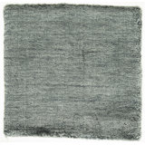 Alrun Minimalist Hand-Loomed Art Silk Blue/Gray Rug