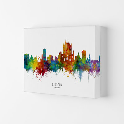 Lincoln England Skyline by Michael Tompsett - Print