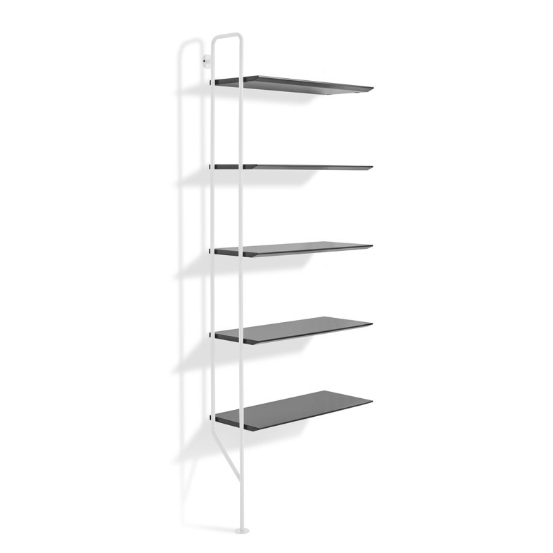 Hitch Bookcase Add-on Kit, White/Black