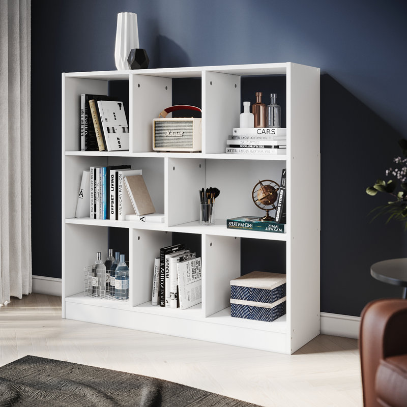 100cm H x 100cm W Bookcase, White
