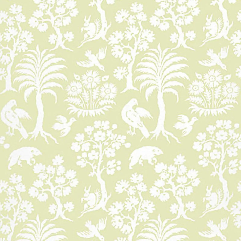 Papier peint damassé Palm, Saule