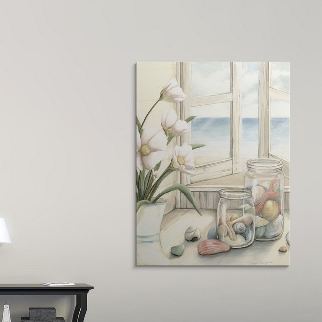 « view i », megan meagher, reproduction d’art Small Beach House, H 16 po x l 12 po x P 1,5 po, Toile