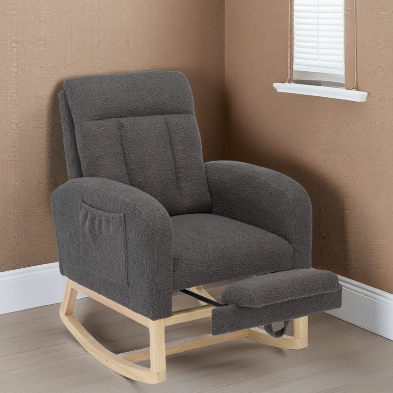 Chaise berçante Modern, Beige