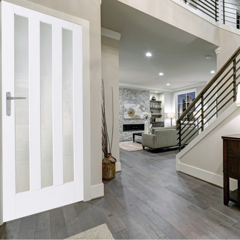 Gati Shaker Glass Internal Door, 198.1cm H x 83.8cm W x 3.5cm D