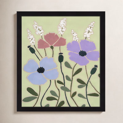 Maura "Woodblock Floral III" Print