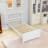 Twin Wood Platform Bed with Headboard-1522181800