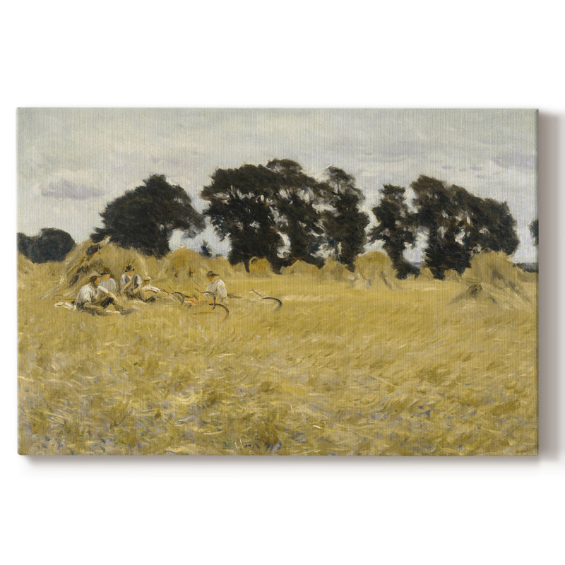 Paysage rétro -DCCLII, H 41 po x l 61 po x P 1,5 po, Toile tendue