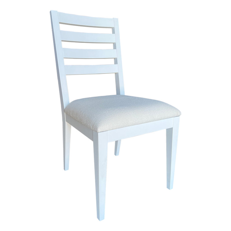 Ribbon Upholstered Dining Chair, Ghost